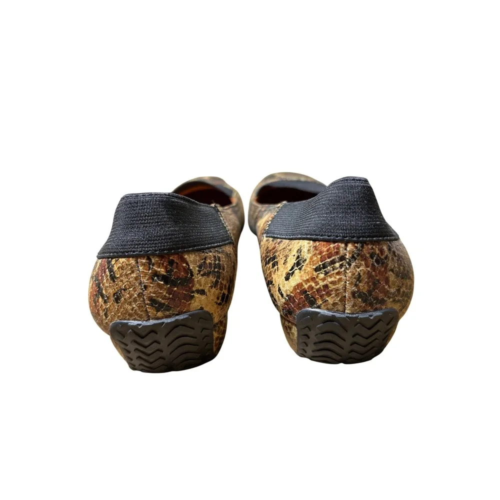 Gentle Souls Flats 9.5 Brown Iso Kicks Leather Wedge Driving Mocs Slip On Shoes